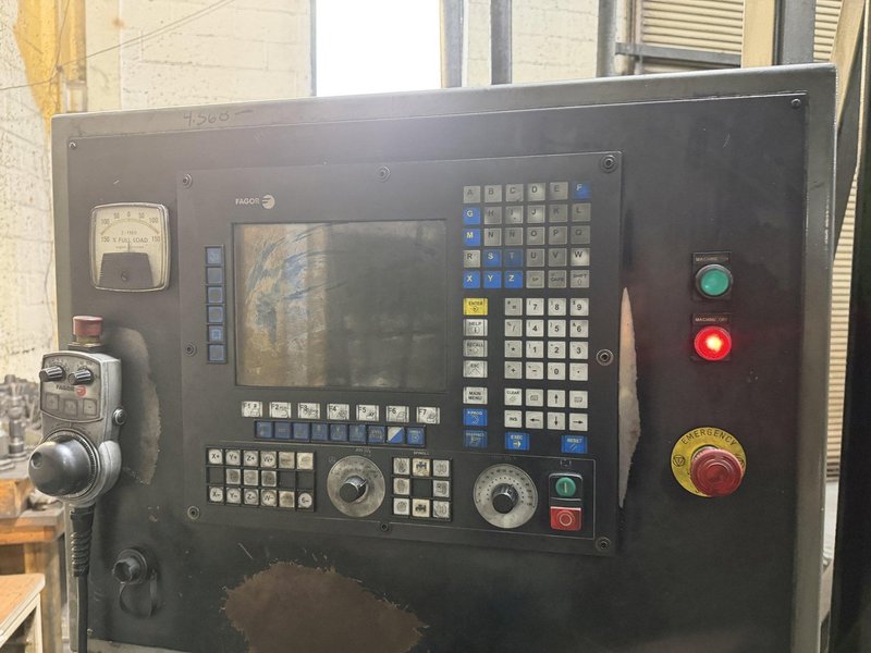 5" DEVLIEG 5K-120 CNC HORIZONTAL BORING MILL WITH UPDATED FAGOR CONTROL. STOCK # 0219826