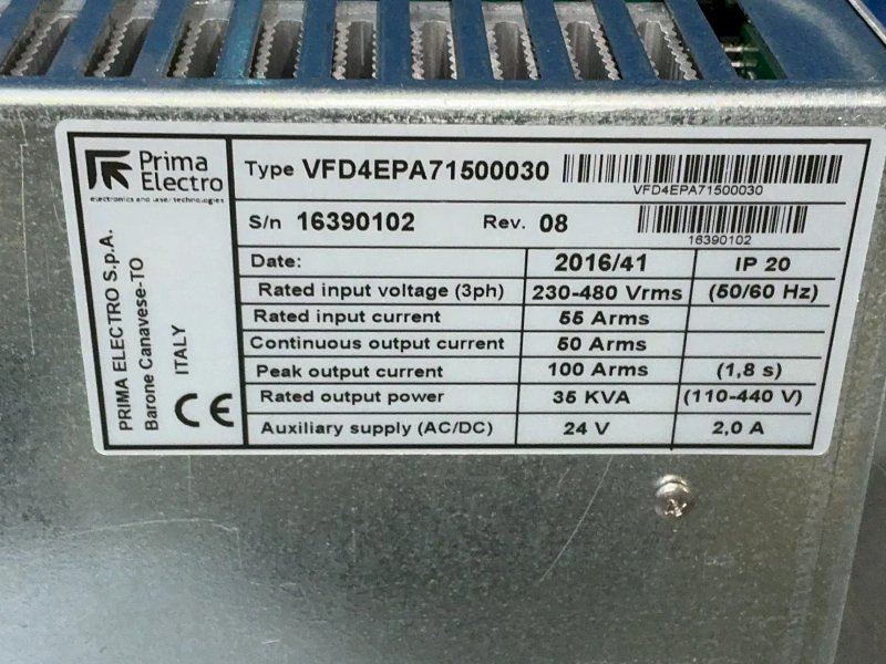 Prima Electro Servo Drive - Vfd4epa71500030