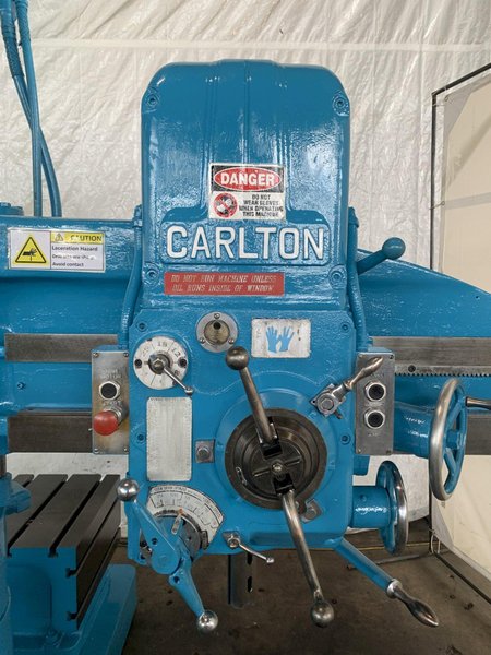4' X 11"  CARLTON NATCO 1A RADIAL ARM DRILL. STOCK # 0893624