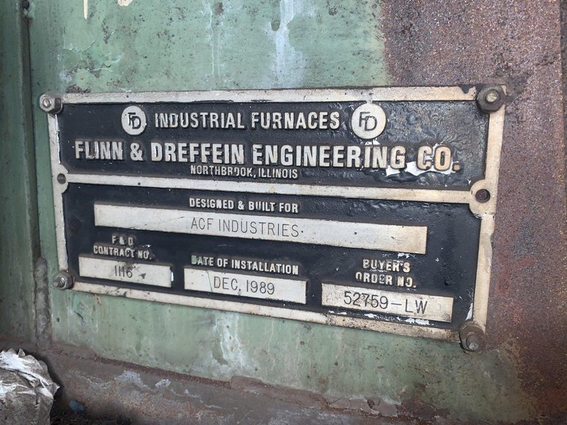144" FLINN &amp; DREFFEIN ENGINEERING PASS THROUGH GAS FIRED FURNACE: STOCK #13372