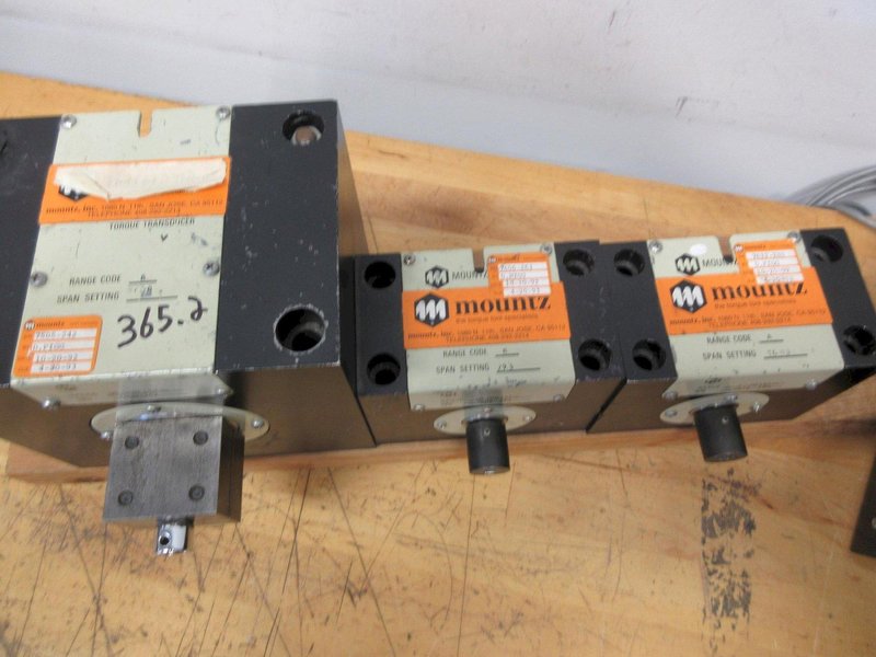 Mountz ETA Mark V Digital Torque Readout Unit and Torque Transducers 1-10, 10-100 &amp; 50-500 Ft Lbs- Auction Item