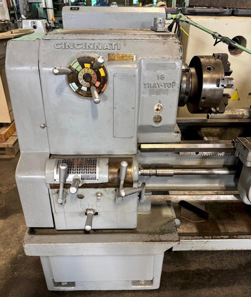 18" x 42" Cincinnati Tray-Top Lathe, 980 RPM, Chucks, 3 HP