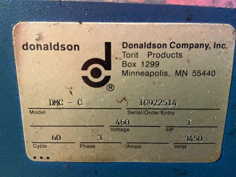 Donaldson Torit Dryflo  3 Hp  Mist Collector  - Dmc-c