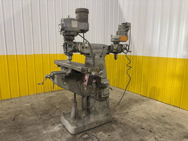 1.5 HP BRIDGEPORT VERTICAL RAM TYPE MILL &amp; CHERRYING HEAD: STOCK #23195