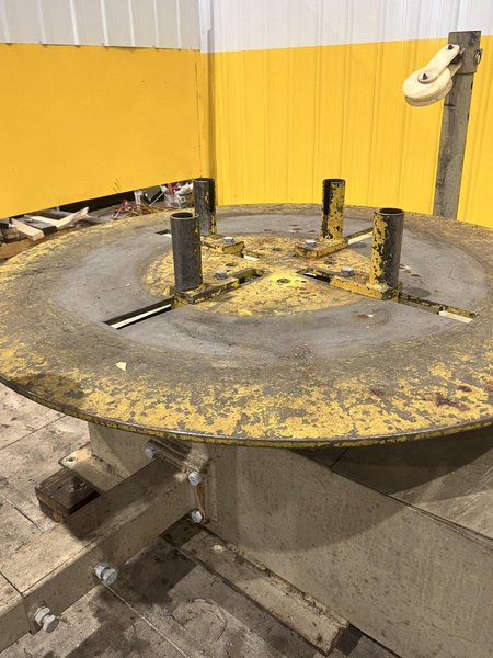 5,000 LB DTI MODEL #5003 HORIZONTAL PALLET TYPE MOTORIZED COIL REEL: STOCK #20119