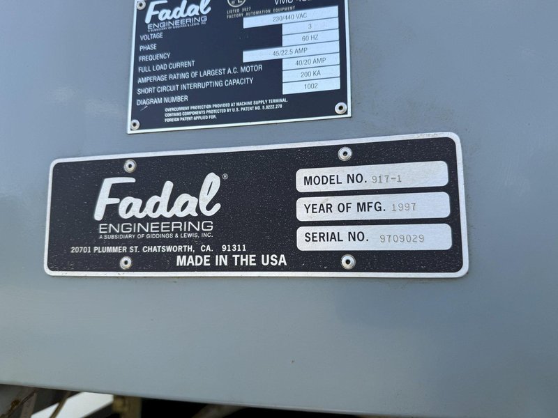 1997 Fadal VMC 4020AHT CNC Vertical Machining Center For Sale