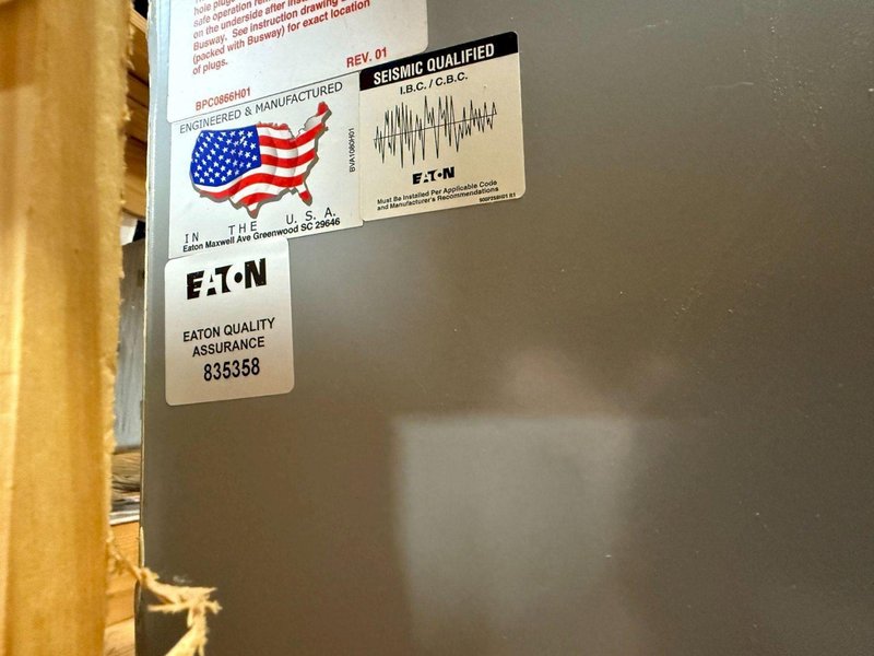 EATON 2500A POW-R-WAY III Copper Expansion Joint 480V, 3PH, 3G NEW