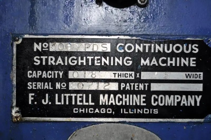 LITTELL 8" X .018" LITTELL STRAIGHTENER, STOCK# 13619J