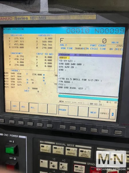 Hyundai HS800 CNC Horizontal Machining Center, 2012
