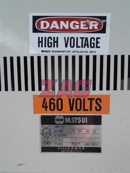 Matsui Used DMZ-80-50 Portable Hopper Dryer, Desiccant, 460V, Approx 50 lb/hr
