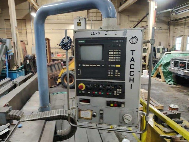45″ x 275″ Tacchi HD3 CNC Lathe – 36″ Chuck, 1992 – Steady Rests, Video Available