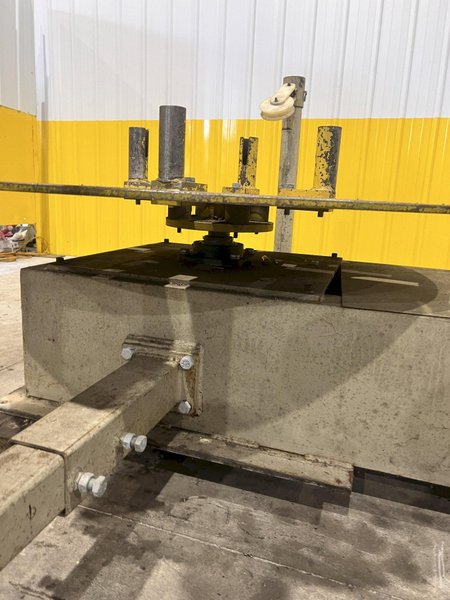 5,000 LB DTI MODEL #5003 HORIZONTAL PALLET TYPE MOTORIZED COIL REEL: STOCK #20119
