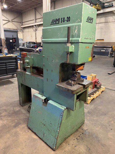 USED HMI 58 TON DUAL OPERATOR HYDRAULIC IRONWORKER MODEL 58-20