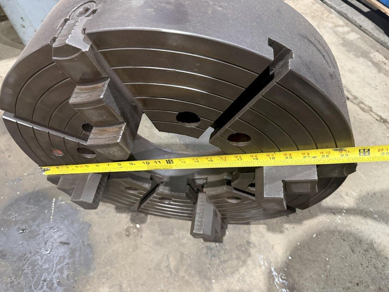9" HOLLOW SPINDLE HOLE CHINYU INDEPENTANT 4-JAW LATHE CHUCK: YOBRO#26442