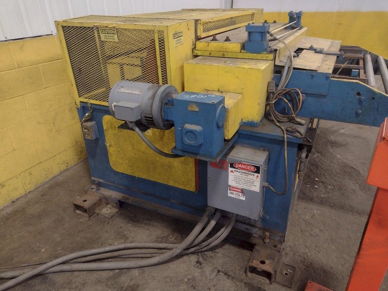 48" X 18 GA BRADBURY "BOSS-48" COIL STRAIGHTENER &amp; FYLING SHEAR STOCK #3190