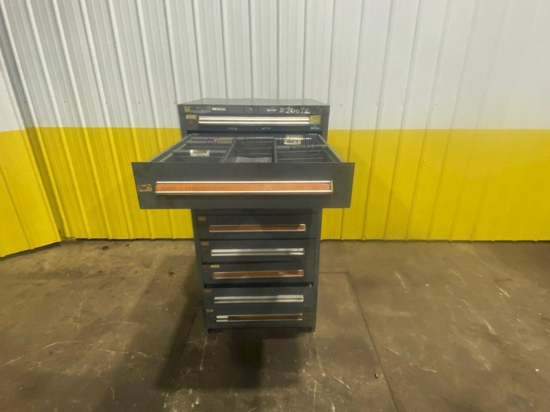 9 DRAWER X 30” X 28” X 59”  STANLEY VIDMAR TOOL STORAGE CABINET: YOBRO #26072