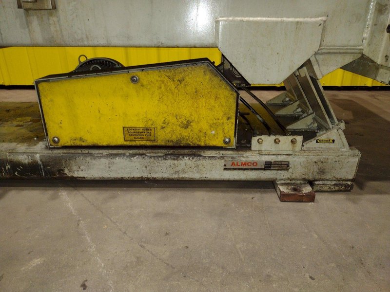 60" X 8 CU FT ALMCO MODEL V8-S TUB TYPE VIBRATORY DEBURRING FINISHING SYSTEM: STOCK #18832