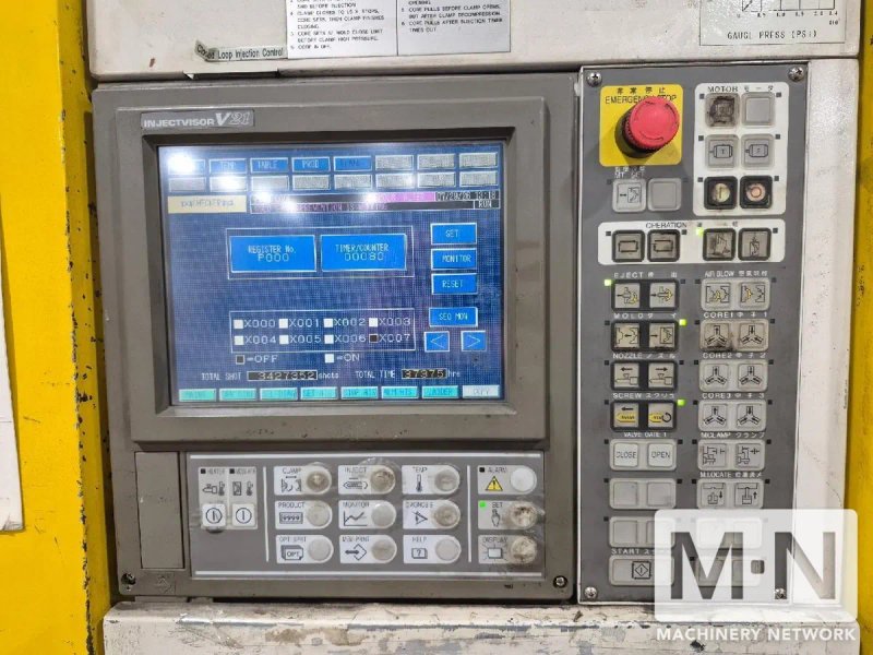610 TON 126 OZ TOSHIBA MODEL ISGS610WV21-59B INJECTION MOLDING MACHINE MFG 2010 SERIAL # 683311