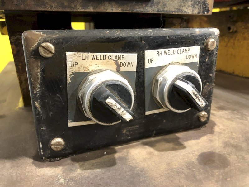 10" x .080" COIL JOINING TECH SHEAR BUTT END WELDER WITH MILLER ECONO TWIN HF WELDER: STOCK #19064