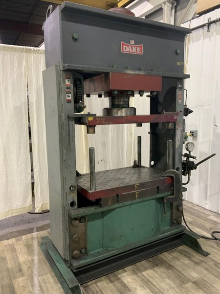 200 TON DAKE MODEL #908-201 HYDRAULIC H FRAME PRESS: STOCK #80884