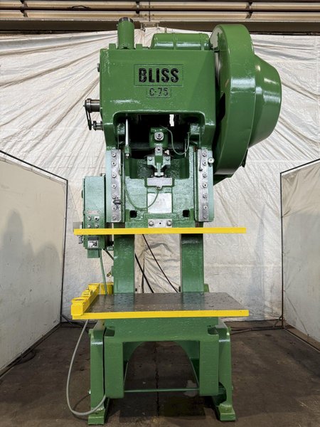 75 TON BLISS C-75 OBI PRESS WITH 8" STROKE. STOCK # 1006225
