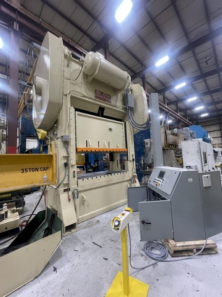 400 ton Blow SC2-400-84-48 Used Straight Side Mechanical Metal Stamping Press For Sale, Year 1989, RECONDITIONED!