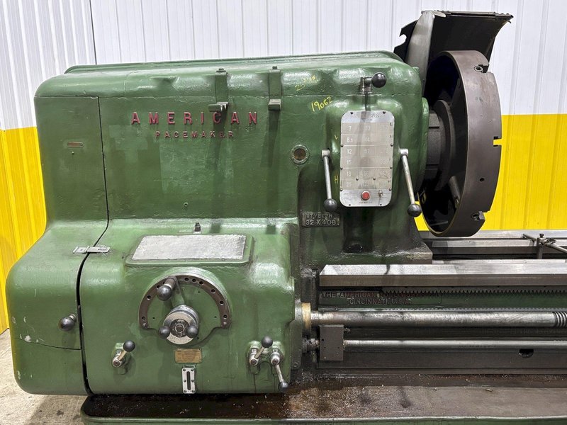40" X 420" /35' AMERICAN MODEL H HEAVY PATTERN ENGINE LATHE, 2-7/8" HOLE: STOCK #22746