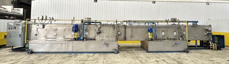 18" X 15" H X 4 STAGE CONTINENTAL EQUIPMENT CORP GAS HEAT STAINLESS STEEL CONVEYOR WASHER, NEW IN 2010: STOCK #21908
