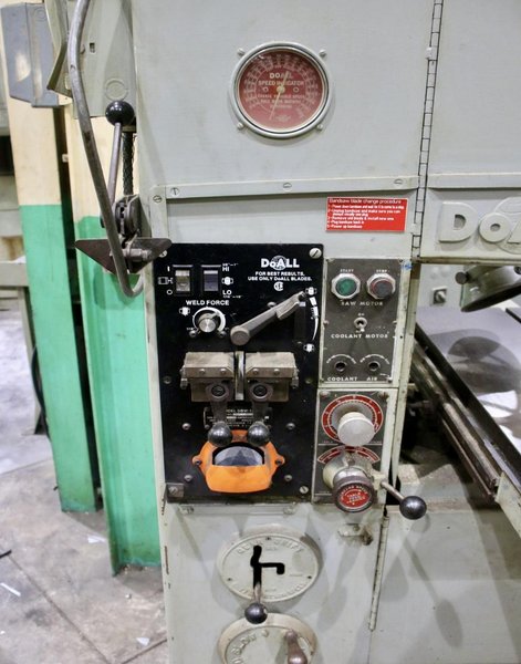 DOALL CONTOUR-MATIC 16 VERTICAL BANDSAW. STOCK # 1087326