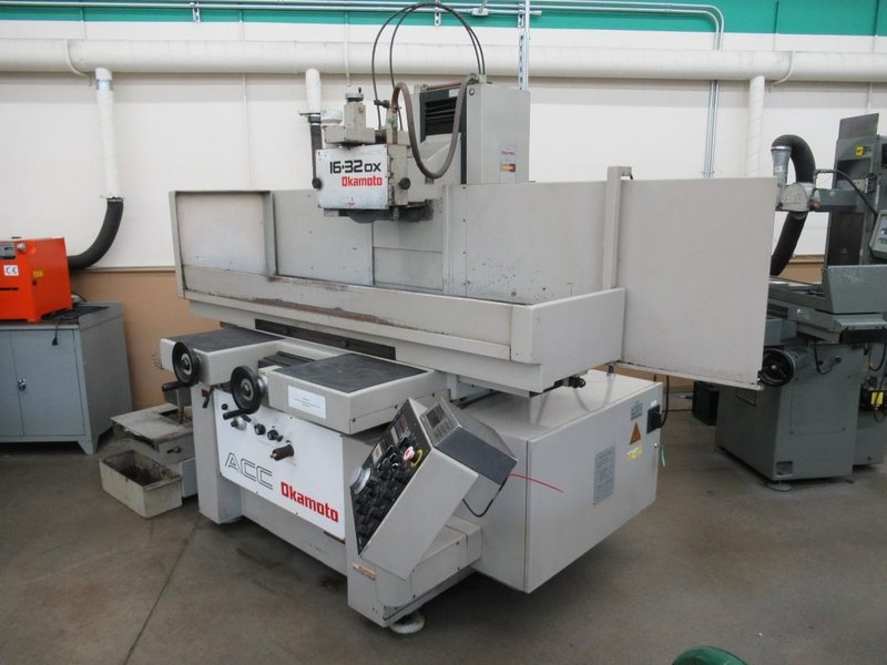 Okamoto ACC-16-32DX 3-Axis Hydraulic Surface Grinder with Incremental Down Feed. 16"x32" Chuck, Coolant System with Paper Filtration- Auction Item