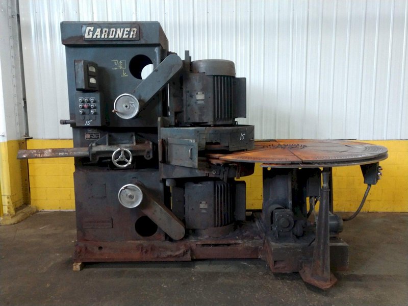 36" GARDNER MODEL #2V36M36 VERTICAL DOUBLE DISC SPRING GRINDER: STOCK 14953