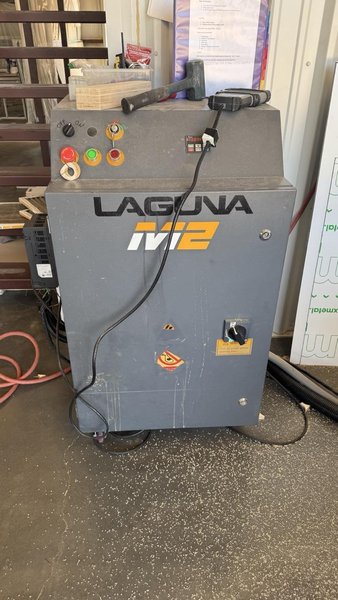 4′ x 8′ Laguna SmartShop II Maker CNC Router, 2020 – 8 Station Automatic Tool Changer Becker Vacuum Pump, CFlux Cyclone Dust Collector