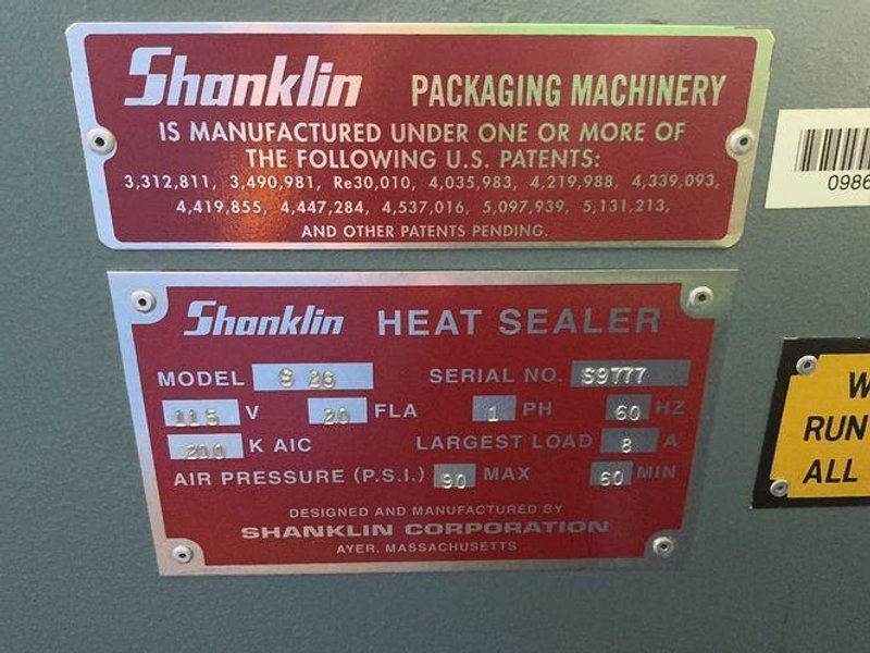 Shanklin Heat Sealer  - S26