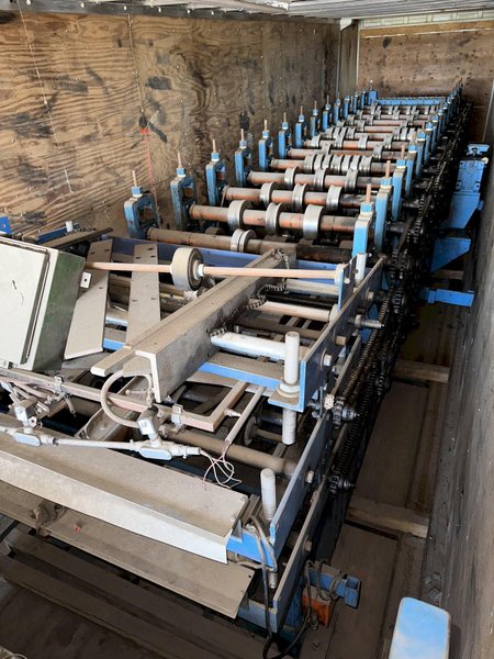 44" DUAL HEIGHT ASC R &amp; AG PANEL ROLLFORMER LINE. STOCK # 0133725