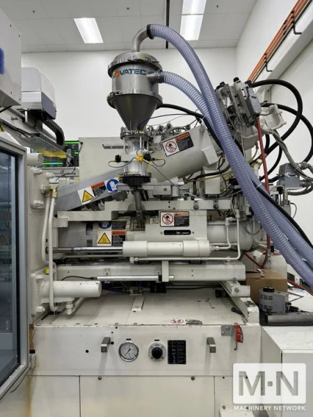 110 TON 3.2 / 2.4 OZ KRAUSS MAFFEI MODEL KM110-220-160 CZ 2-COLOR INJECTION MOLDING MACHINE MFG 2004