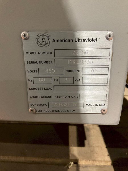 AMERICAN ULTRAVIOLET Z2756 CONVEYOR USED