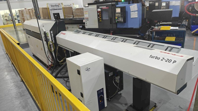 150 Watt Coherent StarCut Tube ML Precision Fiber Laser Tube Cutting System, 2024 – 150W StarFiber 150P, FMB Turbo 2-20 P Bar Loader, Fume Extraction