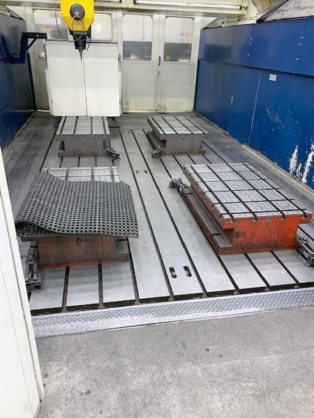 JOBS Linx/S 5-AXIS CNC Gantry Mill, 2003 – 3 Spindle Changer- HSK63, HSK100, 32 ATC, Fidia