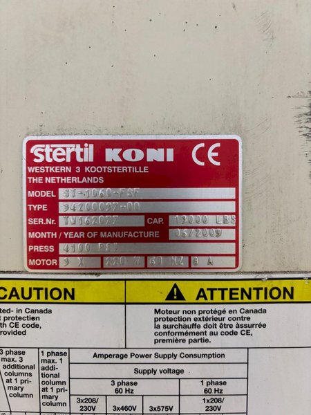 (2) 13,000 LBS STERTIL-KONI MODEL ST-1060 HEAVY DUTY MOBILE COLUMN LIFT JACKS: YOBRO #24508