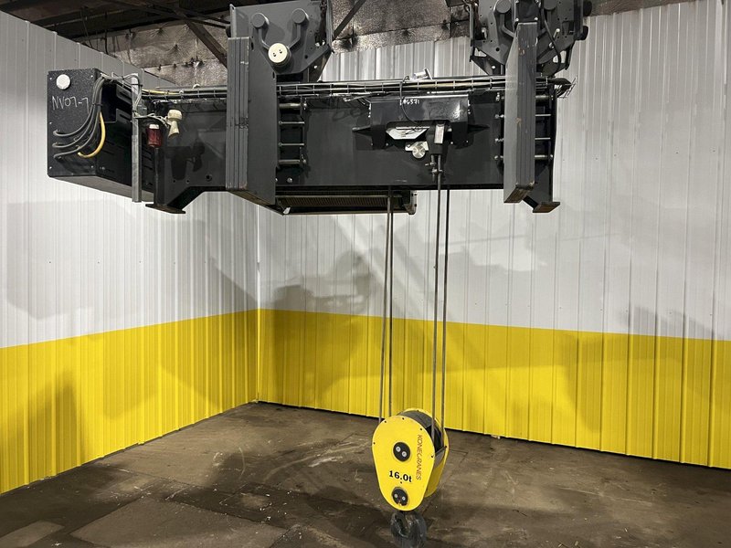 17.5 TON (2014) KONE-CRANES MODEL #CXT60410160P75GGN0S SINGLE GIRDER OVERHEAD CRANE HOIST &amp; TROLLEY: STOCK #18634