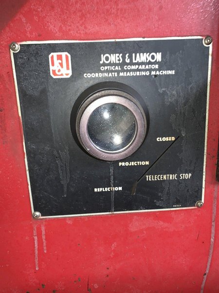 14" JONES &amp; LAMSON OPTICAL COMPARATOR: STOCK #11981