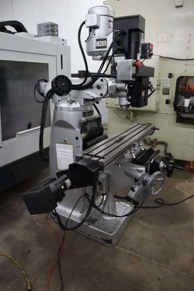 Sharp LMV-50/DVS 3-Axis CNC Vertical Knee Mill, Acu-Rite MILLPWR CNC Control, Electronic Variable Speed Drive