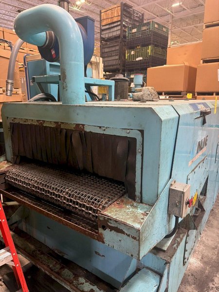 24" WIDE INLINE CLEANING SYSTEMS CONVEYOR PARTS WASHER, NEW IN 2008: YOBRO #26398