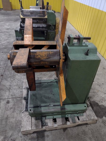18" WIDE X 2,500 LBS YODER MODEL #M2 PULL THROUGH SLITTING LINE, INCLUDES UNCOILER, SLITTER &amp; RECOILER: STOCK #22471