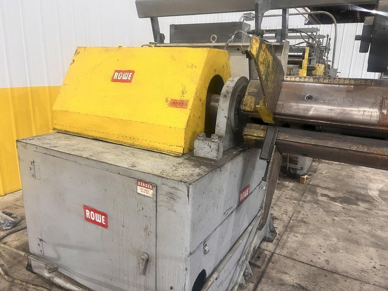 40" X 12,000 LBS X .110" ROWE COIL REEL, CAR, &amp; STRAIGHTENER FEED LINE: STOCK #21627