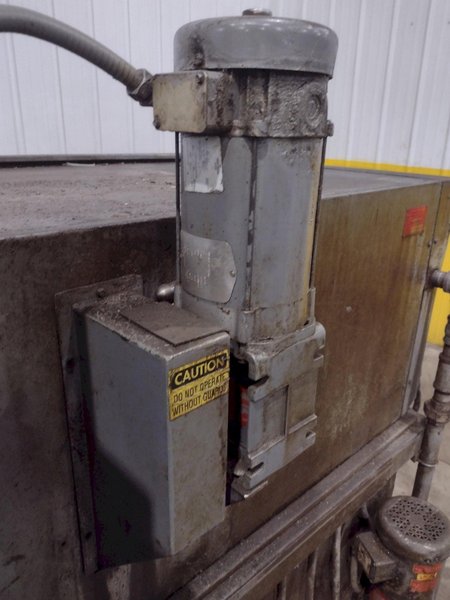 16" FOURWAY MODEL #B-100 AUGER BARREL TYPE ROTARY DRUM HEATED PARTS WASHER: STOCK #23371