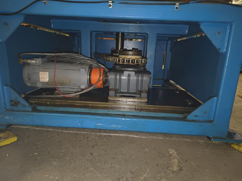 60" AWC HORIZONAL MOTORIZED PALLET WIRE TYPE COIL REEL UNCOILER : YOBRO 26505