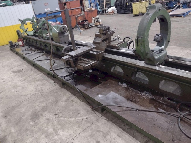 40" X 420" /35' AMERICAN MODEL H HEAVY PATTERN ENGINE LATHE, 2-7/8" HOLE: STOCK #22746