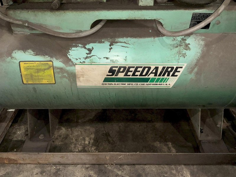 15 HP SPEEDAIRE MODEL #19-000069-0 DUPLEX AIR COMPRESSOR : YOBRO 26354