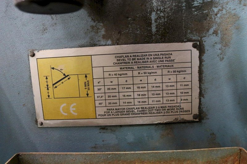 2" GULLCO MODEL #GBM-25 PLATE BEVELER:  STOCK #10530